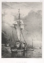 Souvenirs d Artistes No. 78: Six Marines: Surroundings of Rouen, 1832.