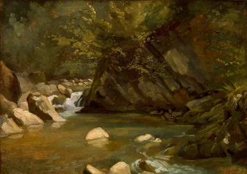 Woodland Stream, ca 1840 (olja på duk)