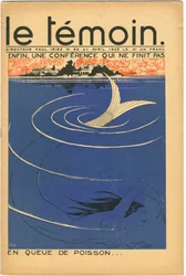 Omslag till tidningen The Temoin, Satirical in Colours, 21 april 1935 (litografi)