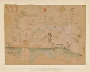 Ritning för båtuthyrningen, 1918.