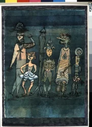 Masker. Målning av Paul Klee (1879-1940)