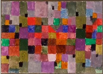 Noerdlicher ort (Place du Nord) Blandning på kartong av Paul Klee (1879-1940) Dim. 28,5x37,1 cm Milan, privat samling