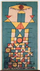 Vykort för Bauhaus-utställningen "Den sublima aspekten"