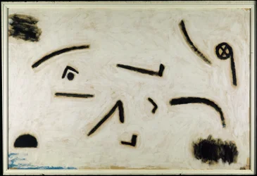 Utan titel (tecken mot svart bakgrund), ca 1940