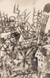 War Striding over a Locality, 1914.