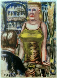 Gul barmaid med mr