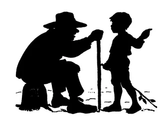 Silhouette av Paul Konewka (litho)