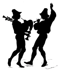 Silhouette av Paul Konewka (litho)