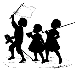 Silhouette av Paul Konewka (litho)