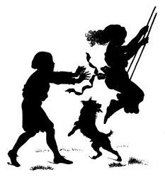 Silhouette av Paul Konewka (litho)