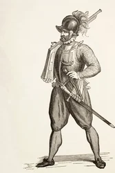 Arquebusier från 1500-talet.
