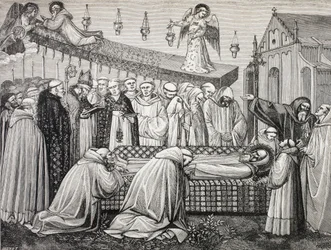 Sankt Benedictus av Nursia eller San Benedetto Da Norcia, 480-547, död i klostret i Monte Cassino.