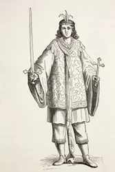 Prester Johns sida. Prester John var också känd som Presbyter Johannes.