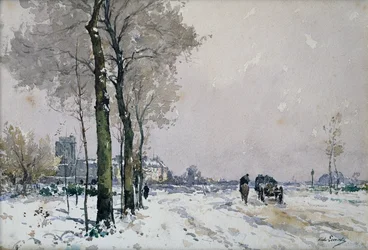The Outskirts of a Town, Winter (olja på duk)
