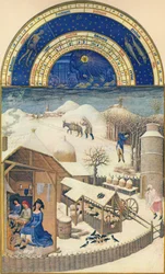 Februari - by under snön, 1400-talet, 1939.