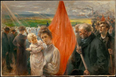 Strike at St. Ouen (målning på duk)