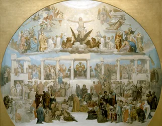 Social palingenesis (skiss). 1848. (olja på duk)