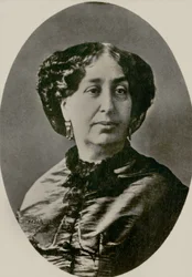 Porträtt av författaren George Sand (foto)