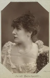 Porträtt av skådespelerskan Sarah Bernhardt