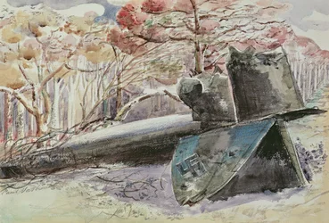 Bombplan i skogen