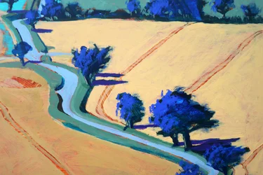 Rural Lane #2, 2022 (akryl på kartong)