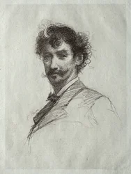 James McNeill Whistler med White Lock och Monocle