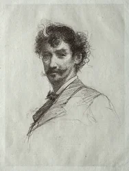 James McNeill Whistler med White Lock och Monocle.