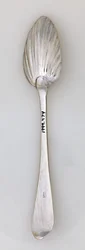 Riflerad tesked, ca 1785 (silver)