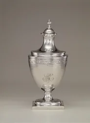 Sockerskål med lock, c.1795