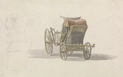 A Coach with Royal Coat of Arms, c.1764 (penna & w/c på papper)