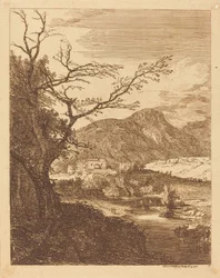 Capriccio med Edinburgh Castle och Arthur