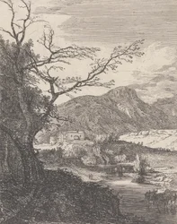 Capriccio med Edinburgh Castle och Arthur