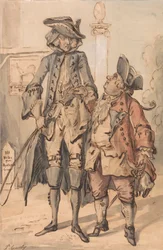 Karikatyr av George Bubb Dodington och Sir Thomas Robinson