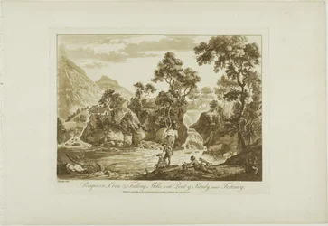 Pengeran Corn and Fulling Mills, med Pont y Pandy, nära Ffestiniog