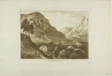 Pont-Aber-Glassin, plansch sju från Twelve Views in Wales
