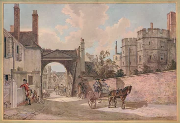 Queen Elizabeths Gateway, Windsor Castle, c1780