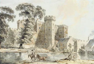 Den södra porten till Cardiff Castle