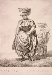Två ostronsäljare, Cries of London, 1760