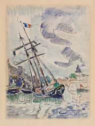 Båt i hamn