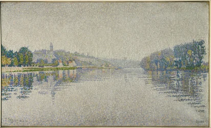 Flodstränder. Seine vid Herblay (målning på duk)