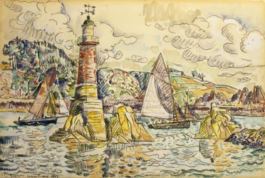 Fyren i Lezardrieux, 1927