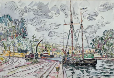 Landskap i Pontrieux, 1927