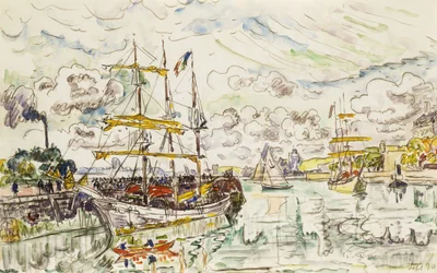 Hamnen i Saint-Malo, 1930