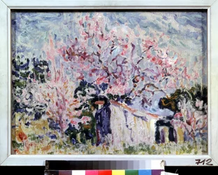 "Vår i Provence" (Vår i Provence) Målning av Paul Signac (1863-1935) 1903 Pushkin Museum, Moskva