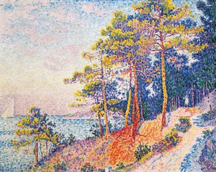 St Tropez, tullens väg, av Paul Signac