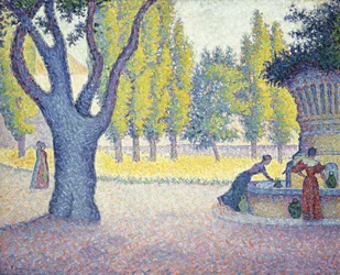 Fountain des Lices i St, 1895