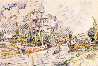 Hamnen i Landerneau, 1921