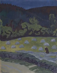 Höslagning av Moonlight (akvarell)