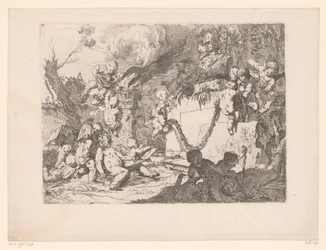 Putti vid en helgedom i Minerva