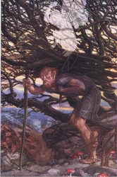 Och ändå behöver jag måste förbanna, illustration från The Tempest, 1908